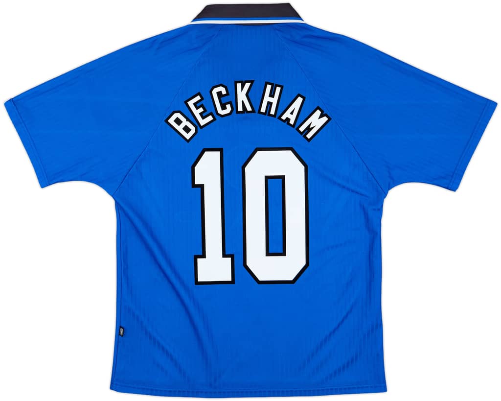 1996-98 Manchester United Third Shirt Beckham #10 - 8/10 - (M)