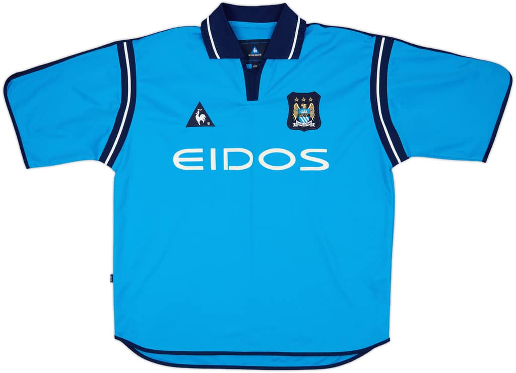 2001-02 Manchester City Home Shirt - 9/10 - (L)
