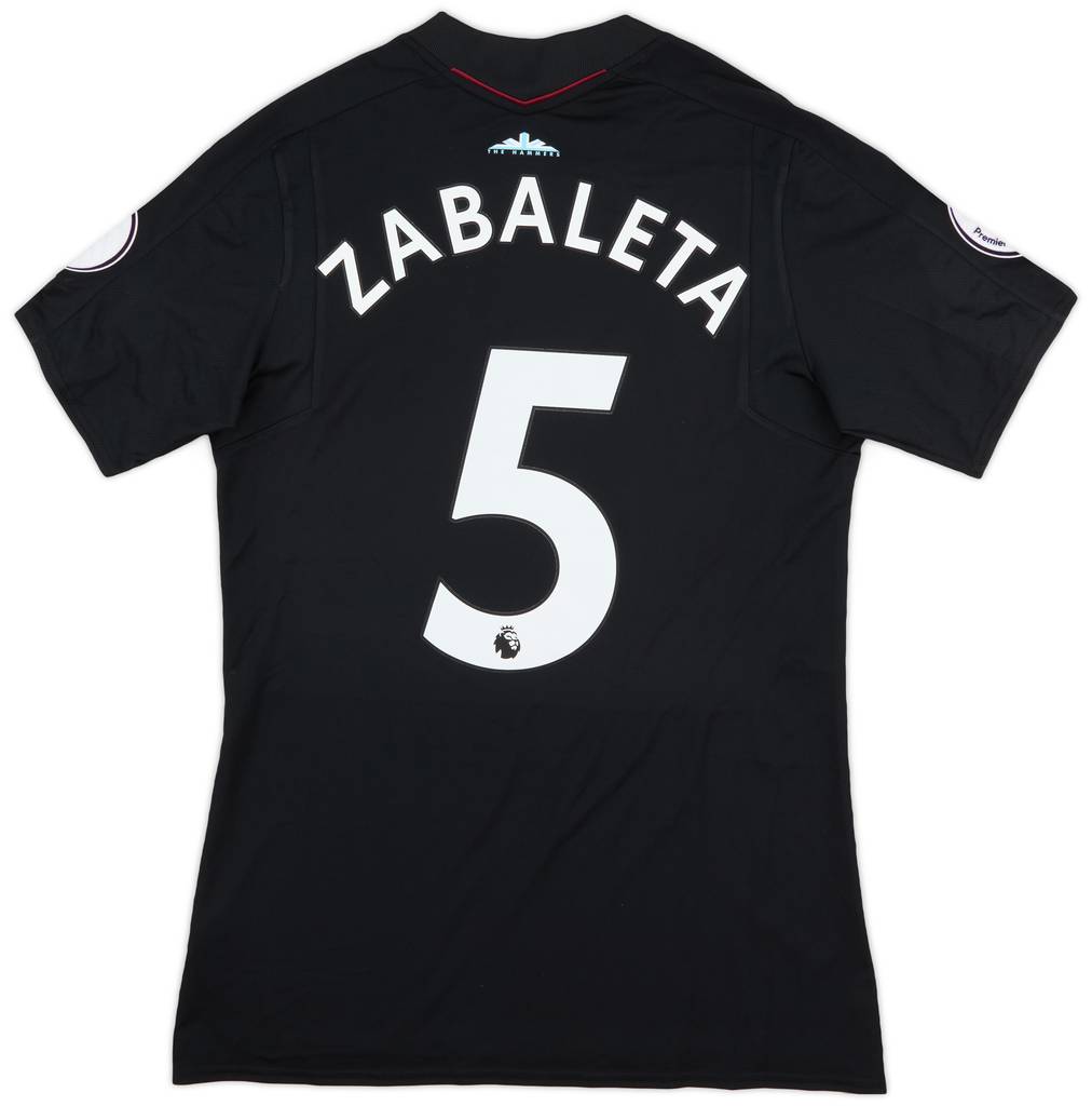 2017-18 West Ham Match Issue Away Shirt Zabaleta #5