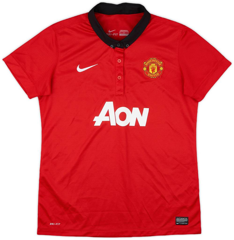 2013-14 Manchester United Home Shirt - 9/10 - (Women's M)