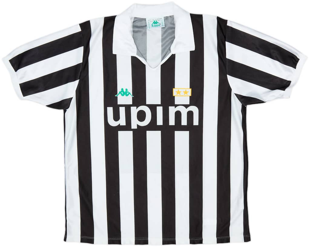 1991-92 Juventus Basic Home Shirt - 9/10 - (L)