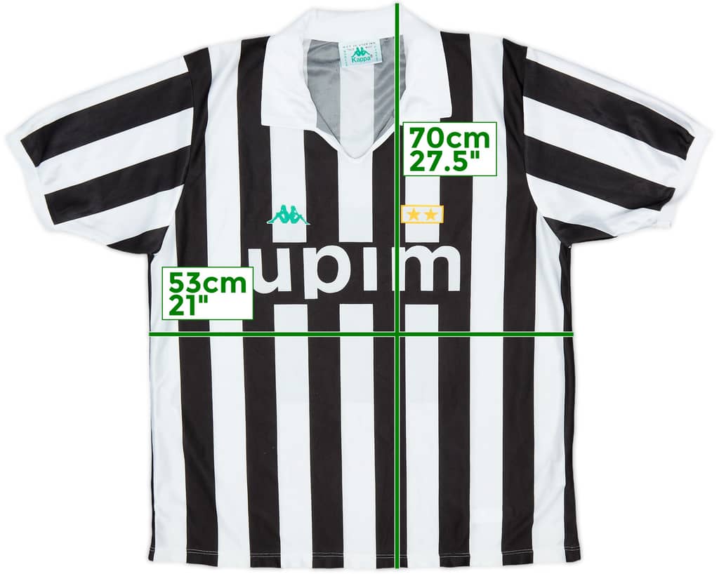 1991-92 Juventus Basic Home Shirt - 9/10 - (L)