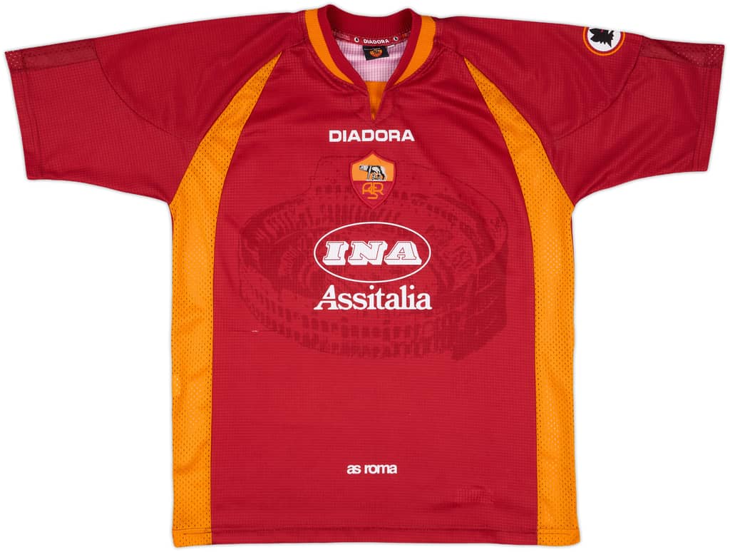 1997-98 Roma Home Shirt - 7/10 - (L)