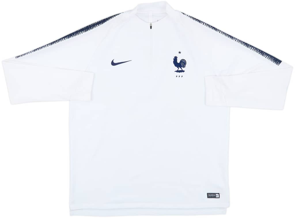 2018-19 France Nike 1/4 Zip Drill Top - 5/10 - (XL)