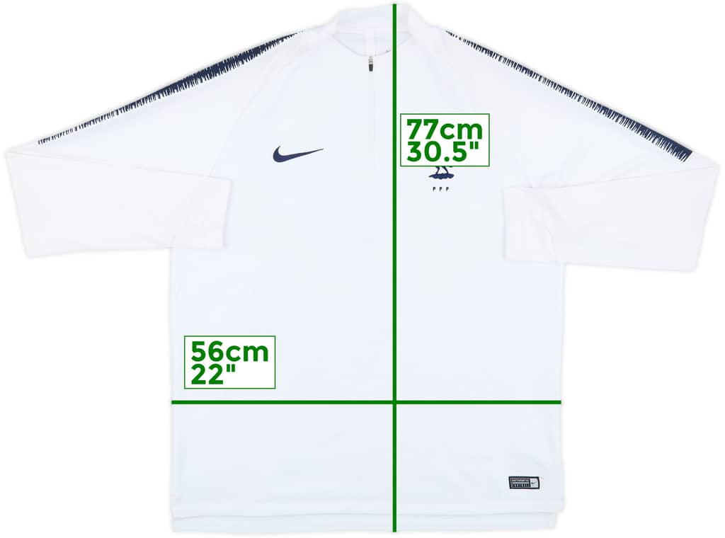 2018-19 France Nike 1/4 Zip Drill Top - 5/10 - (XL)