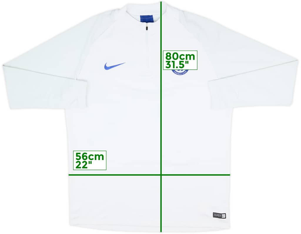 2019-20 Chelsea Nike 1/4 Zip Drill Top - 7/10 - (XL)