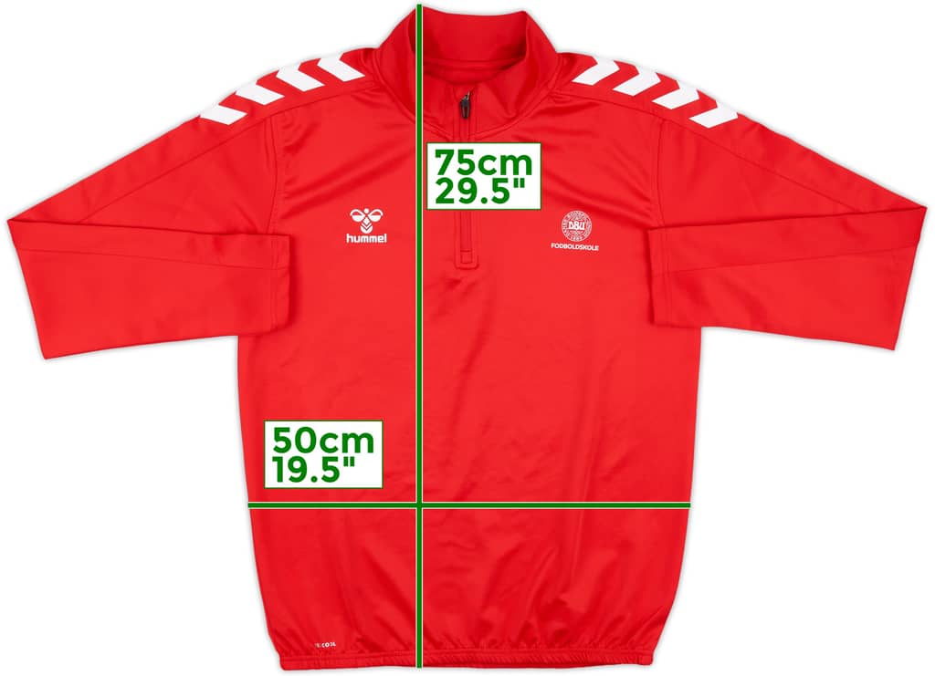 2022-23 Denmark Hummel 1/4 Zip Drill Top - 6/10 - (M)