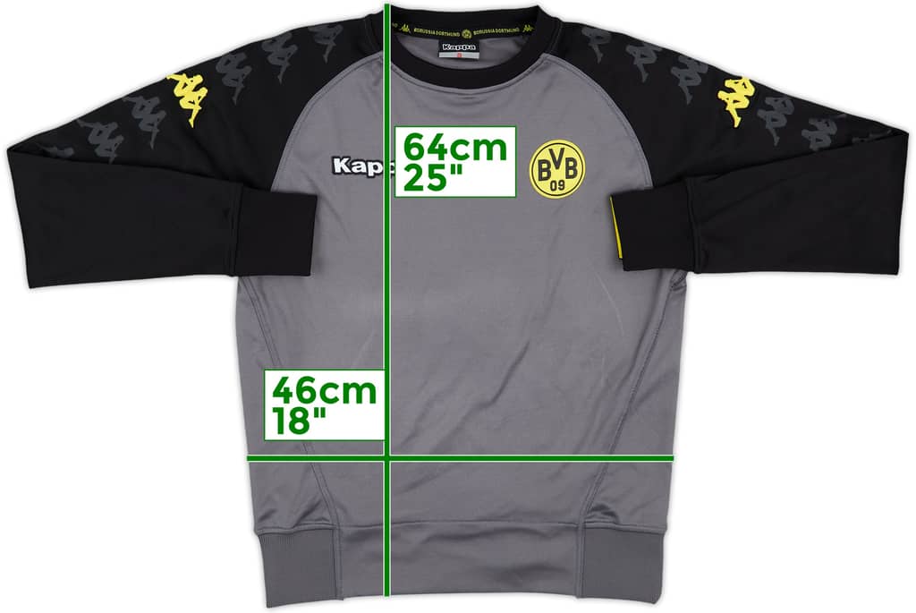 2009-10 Borussia Dortmund Kappa Sweat Top - 8/10 - (S)