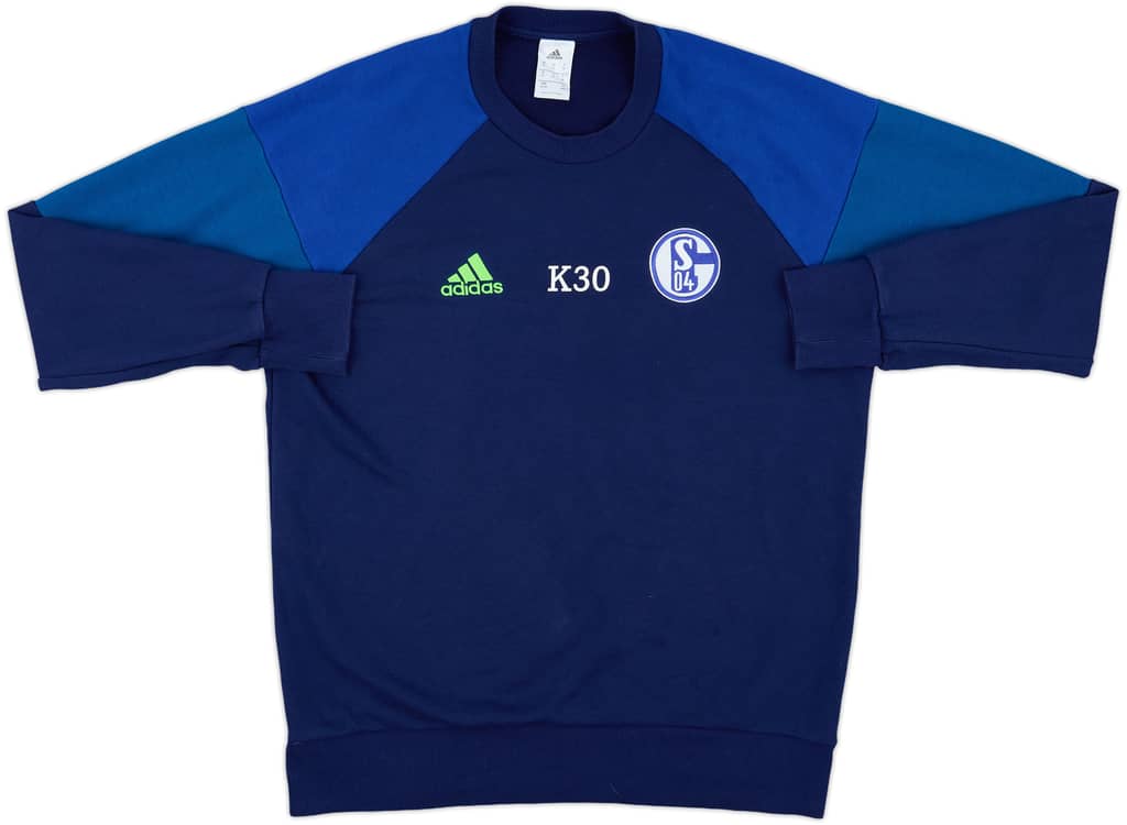2016-17 Schalke Player Issue adidas Sweat Top K30 - 9/10 - (XL)