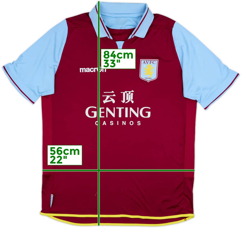 2012-13 Aston Villa Home Shirt - 5/10 - (L)