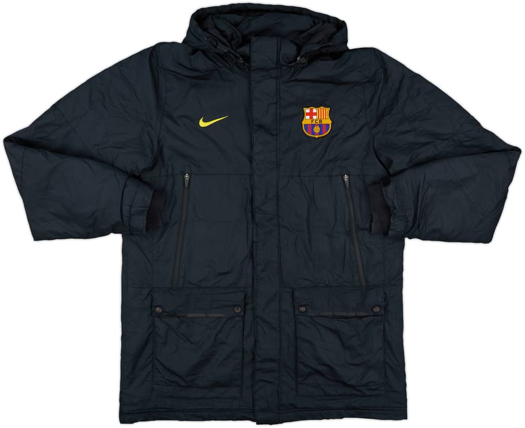 2013-14 Barcelona Nike Hooded Padded Rain Jacket - 6/10 - (L)