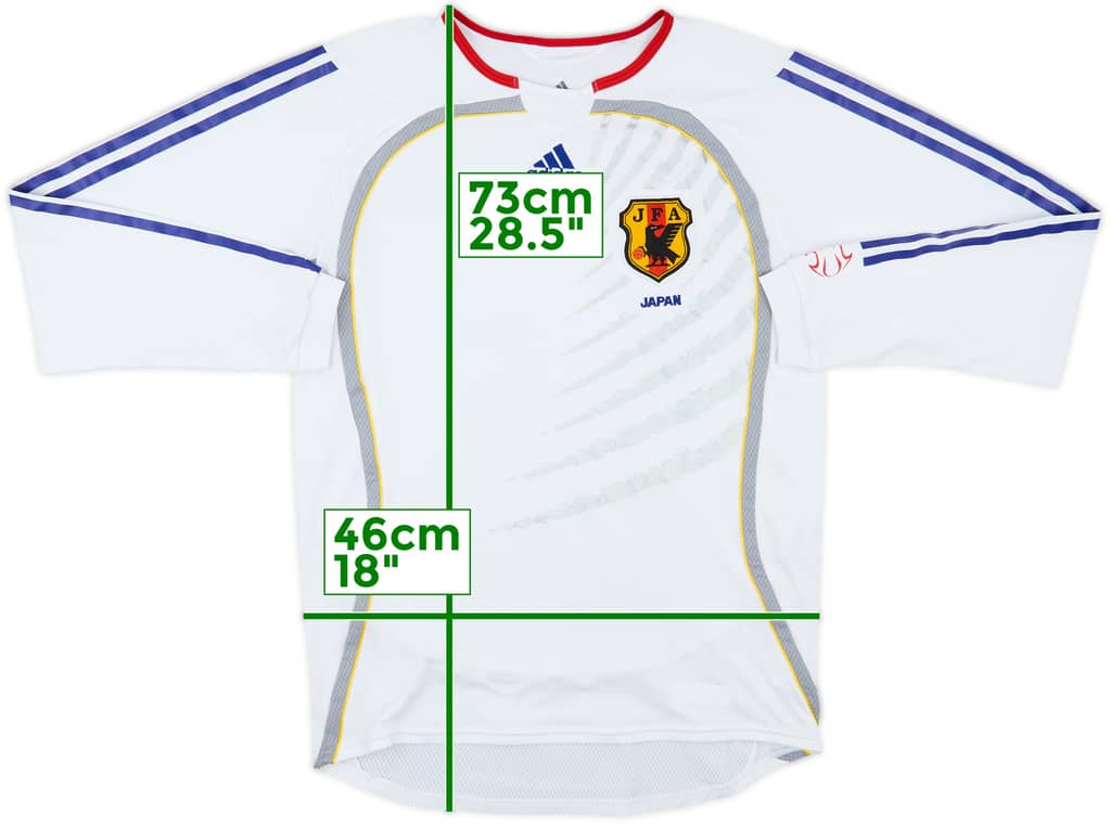 2006-08 Japan Player Issue Away L/S Shirt - 7/10 - (L)