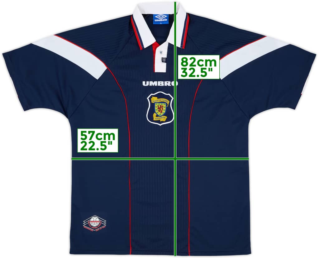 1996-98 Scotland Home Shirt - 8/10 - (XL)