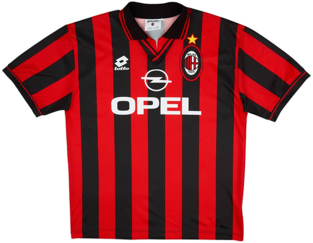 1996-97 AC Milan Home Shirt - 8/10 - (XL)