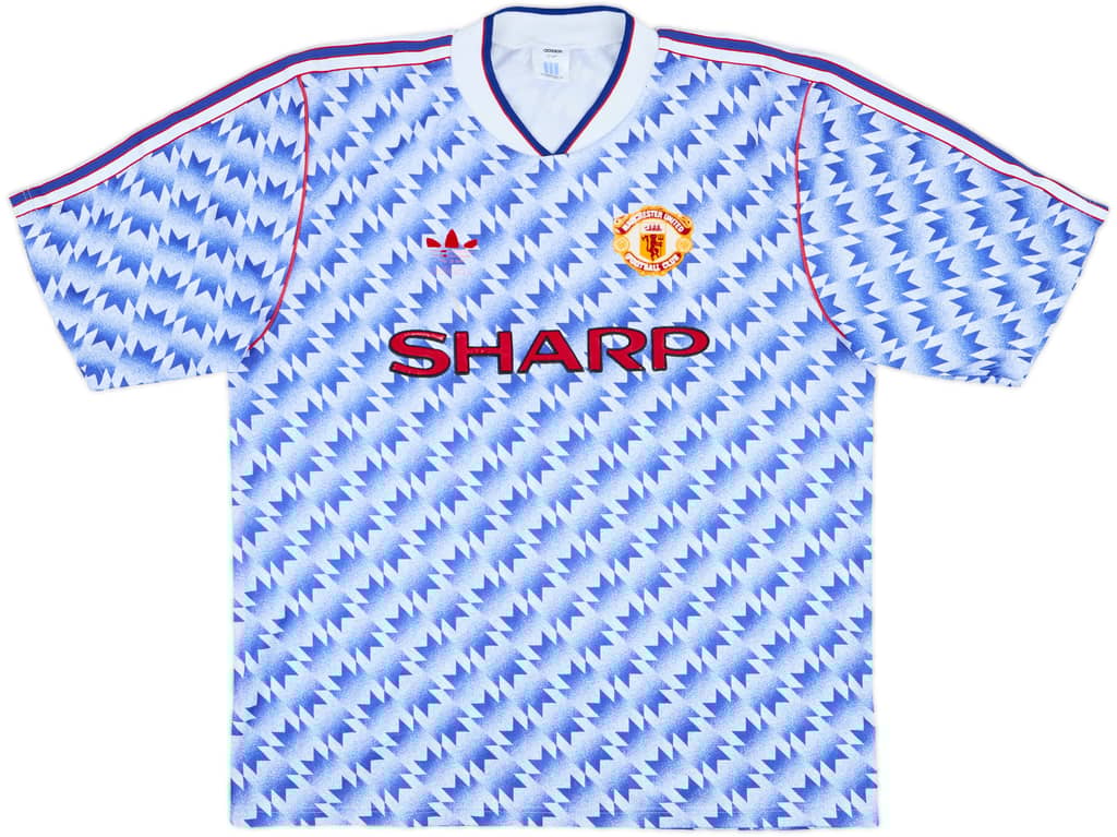 1990-92 Manchester United Away Shirt - 5/10 - (L)