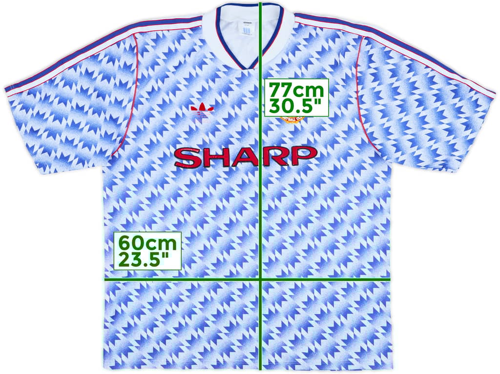 1990-92 Manchester United Away Shirt - 5/10 - (L)