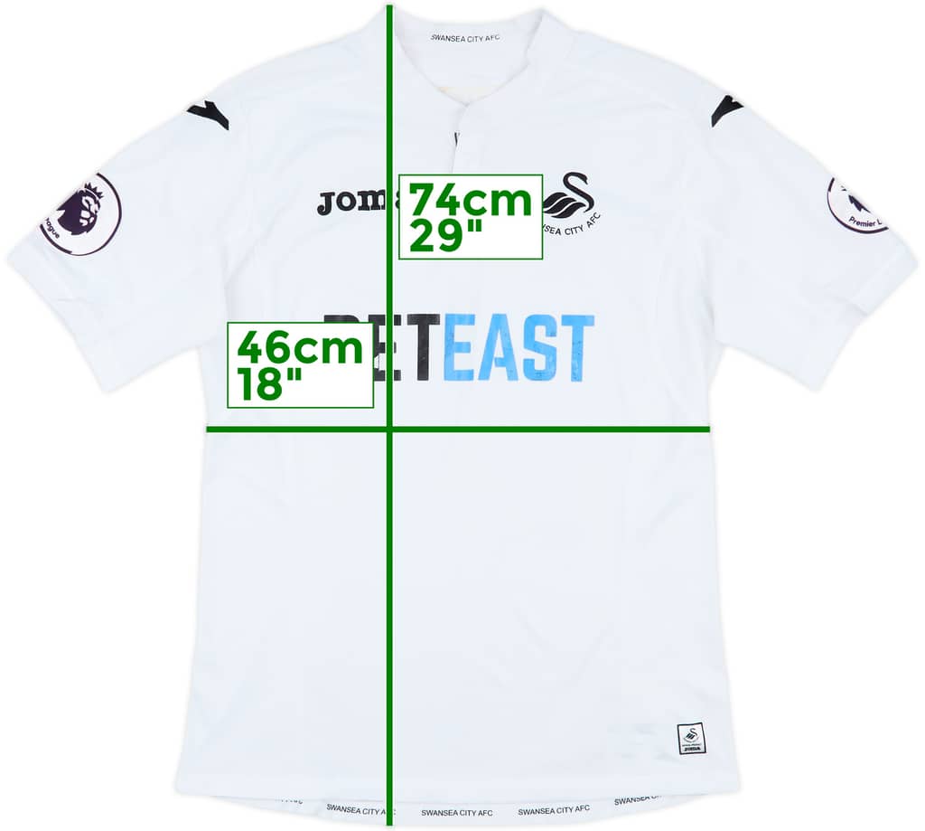 2016-17 Swansea Home Shirt - 6/10 - (L)