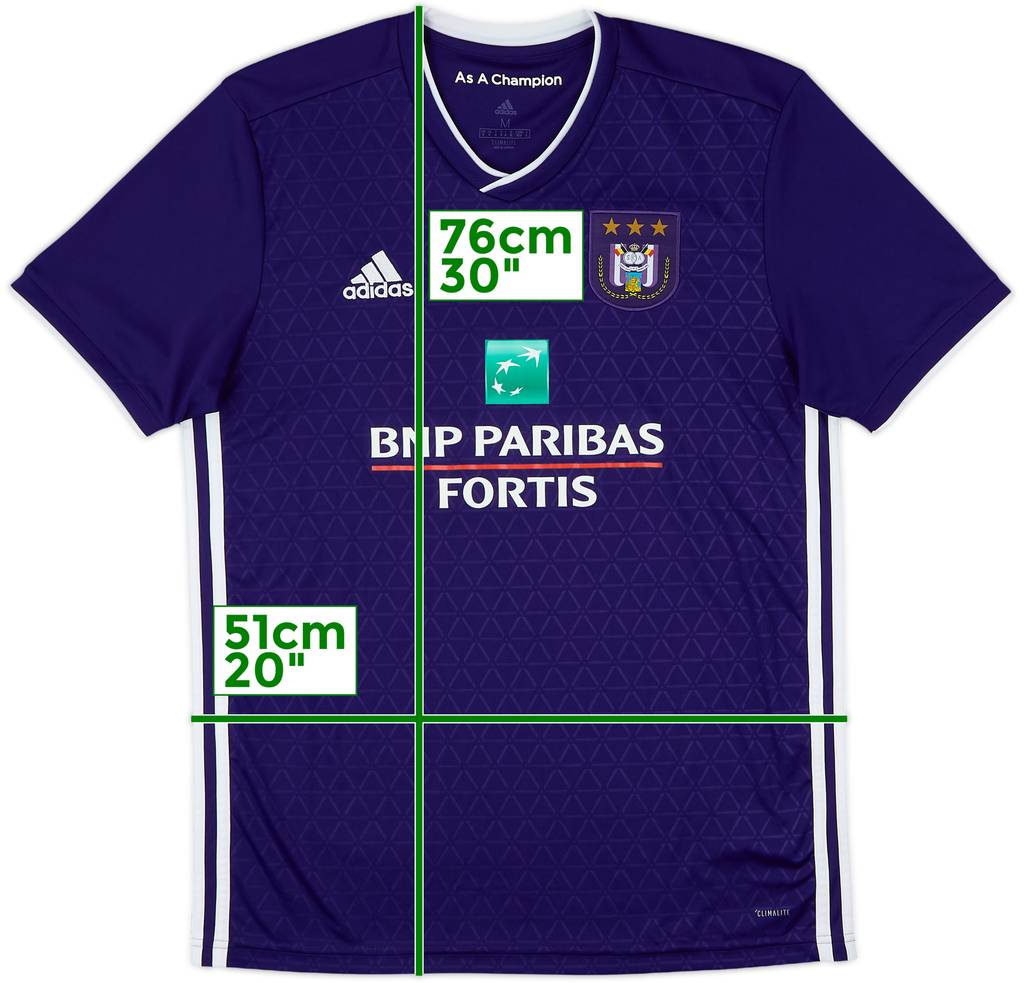 2018-19 Anderlecht Home Shirt - 10/10 - (M)