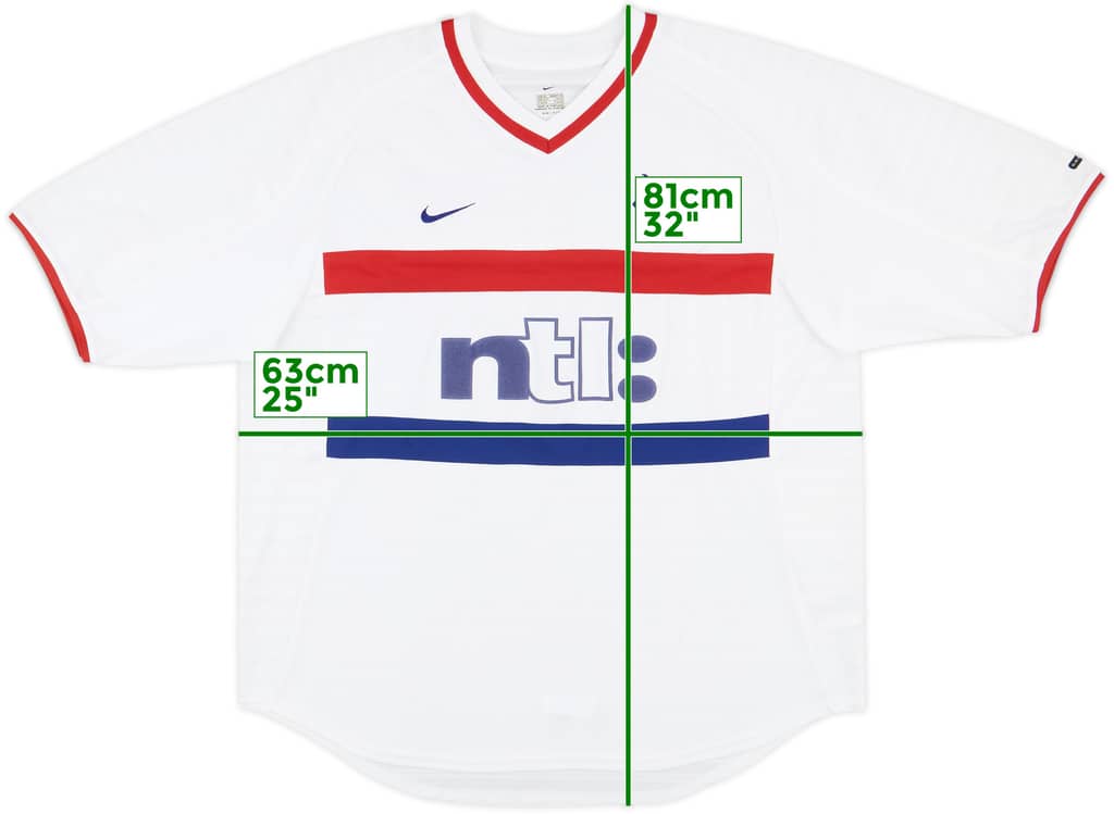 2000-01 Rangers Away Shirt - 8/10 - (XL)