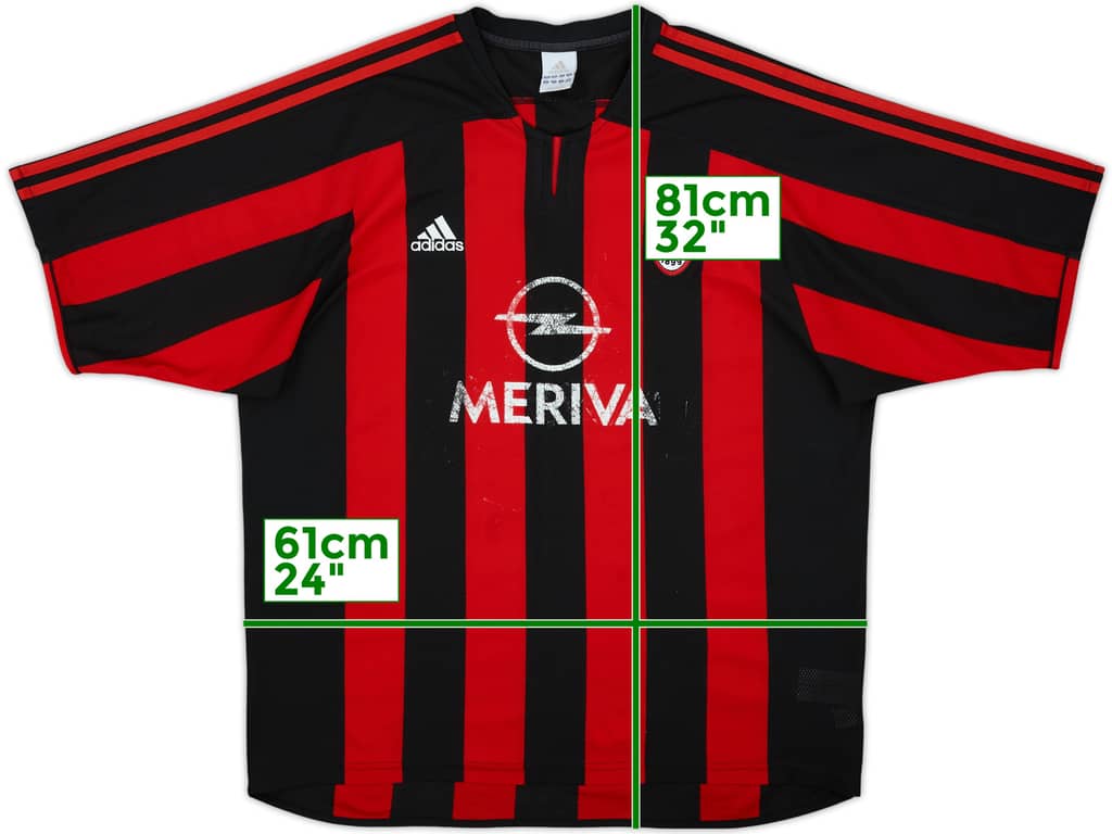 2003-04 AC Milan Home Shirt - 4/10 - (XL)