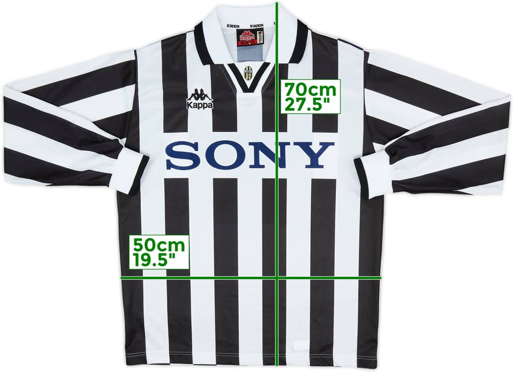 1995-97 Juventus Home L/S Shirt - 10/10 - (S)