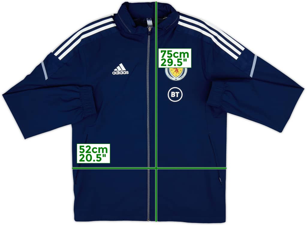 2021-22 Scotland adidas Hooded Rain Jacket - 10/10 - (S)