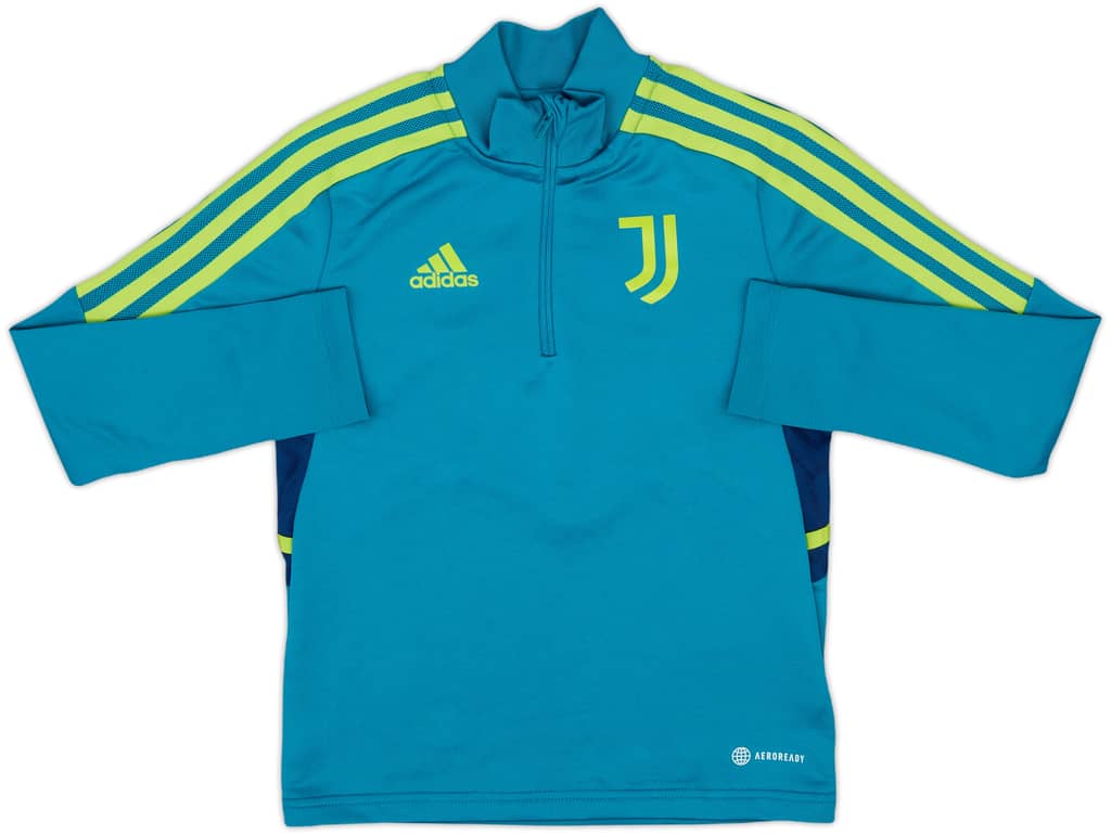 2022-23 Juventus adidas 1/4 Zip Drill Top - 8/10 - (S.Boys)
