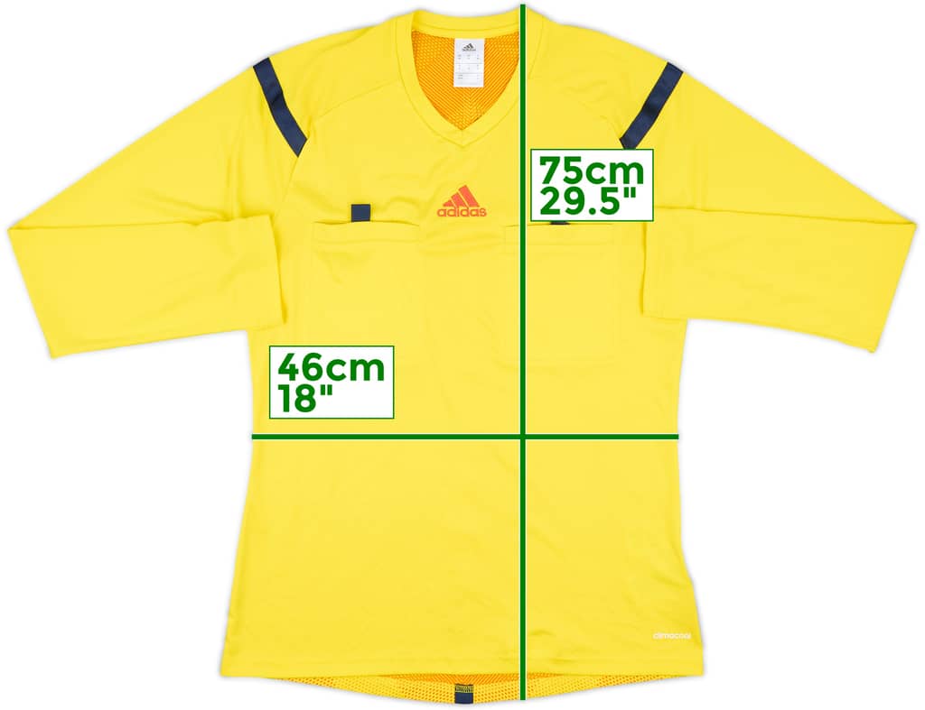 2014-15 adidas Referee L/S Shirt - 9/10 - (M)