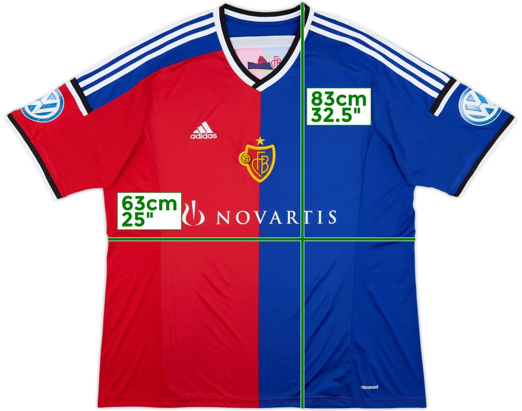 2014-15 FC Basel Home Shirt - 7/10 - (XXL)