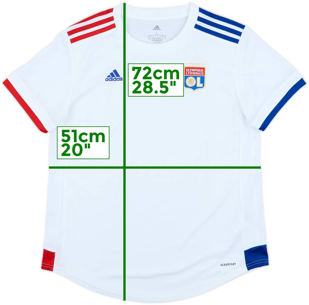 2020-21 Lyon Home Shirt - 9/10 - (Women's L)