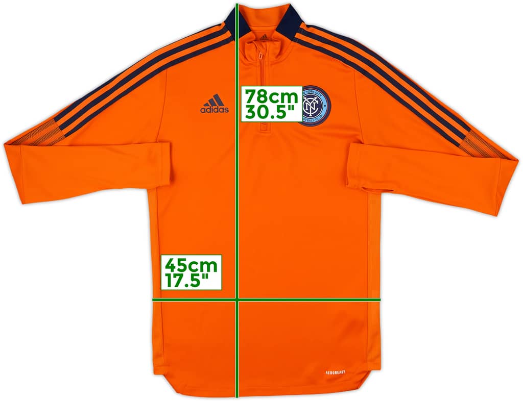 2020-21 New York City FC adidas 1/4 Zip Drill Top - 7/10 - (S)