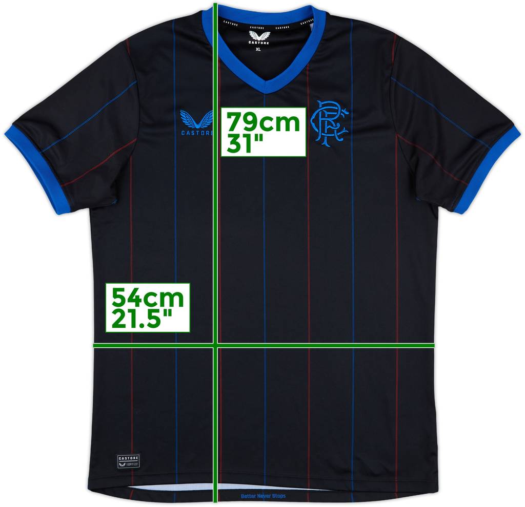 2022-23 Rangers Fourth Shirt - 10/10 - (XL)