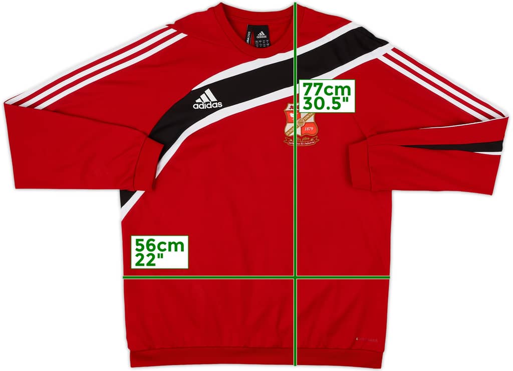 2009-10 Swindon adidas Sweat Top - 9/10 - (L/XL)