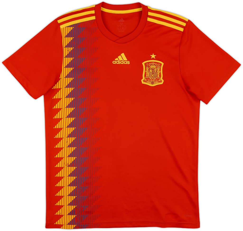 2018-19 Spain Home Shirt - 8/10 - (M)