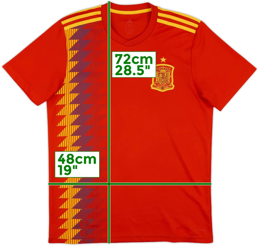 2018-19 Spain Home Shirt - 8/10 - (M)
