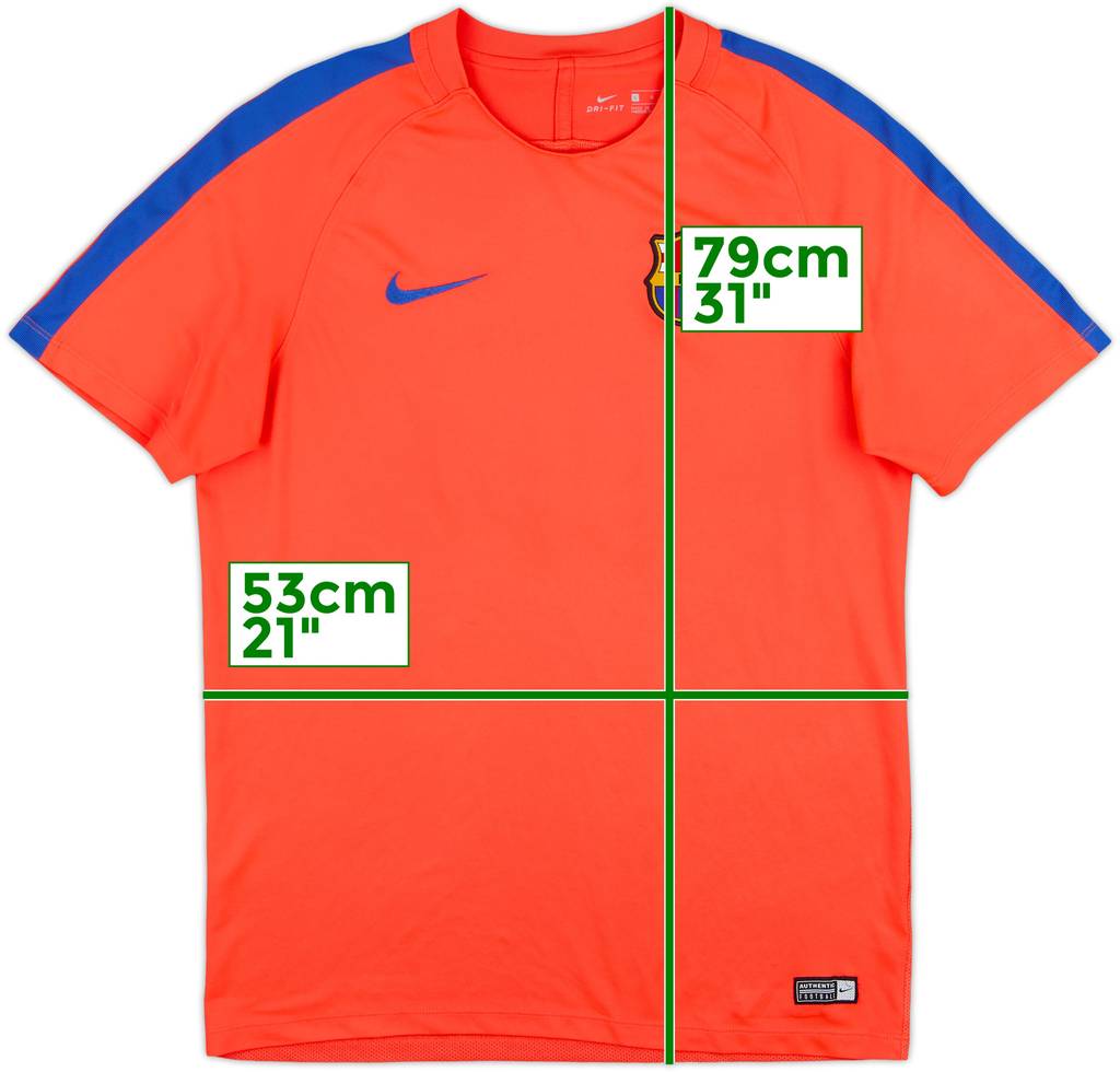 2016-17 Barcelona Nike Training Shirt - 8/10 - (L)