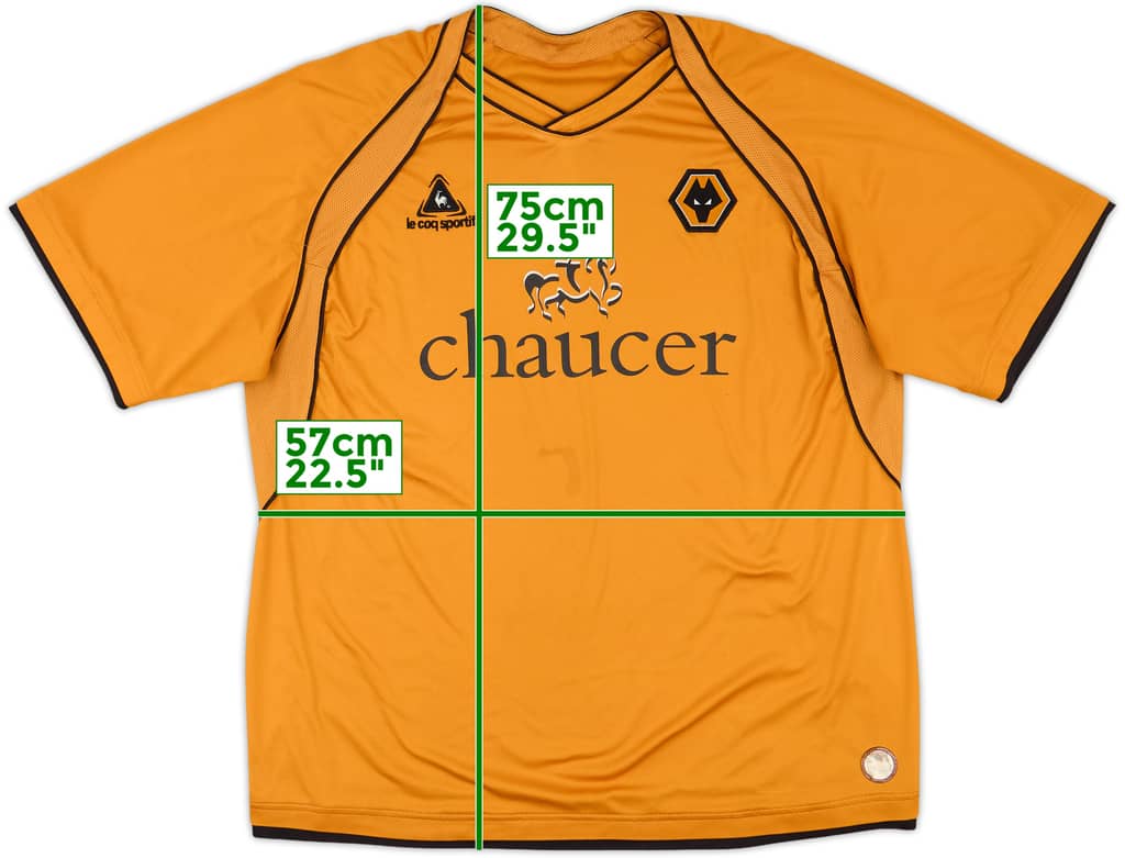 2006-08 Wolves Home Shirt - 6/10 - (XL)
