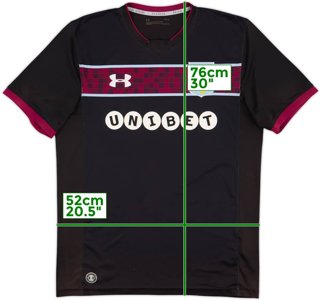 2017-18 Aston Villa Away Shirt - 7/10 - (L)