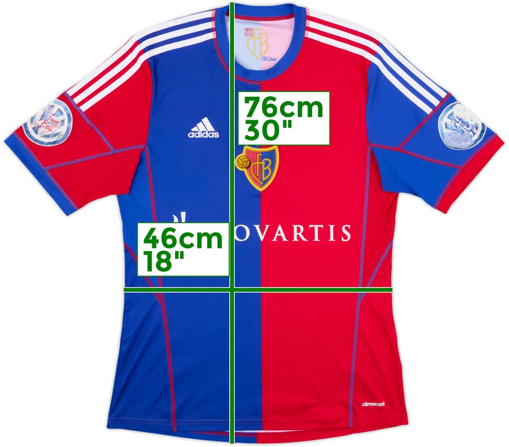 2013-14 FC Basel Home Shirt - 5/10 - (M)