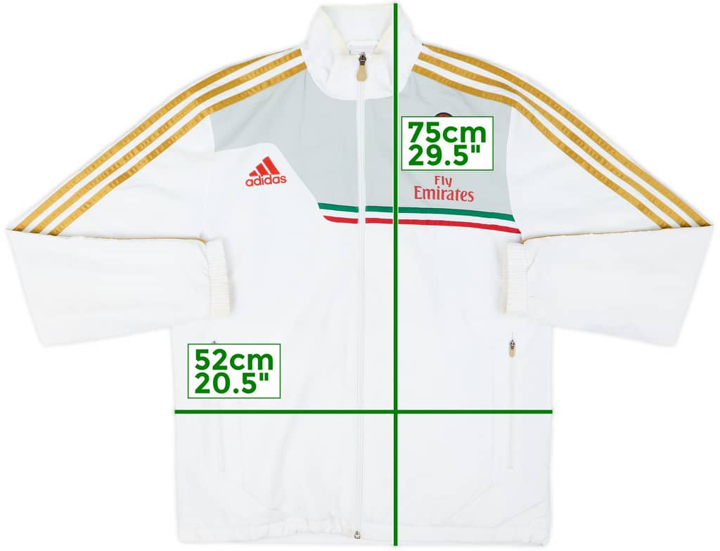 2013-14 AC Milan adidas Track Jacket - 6/10 - (M)
