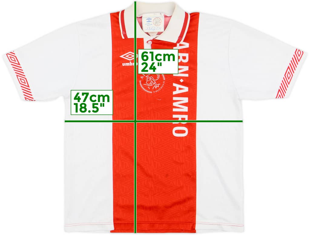 1991-93 Ajax Home Shirt - 8/10 - (Y)