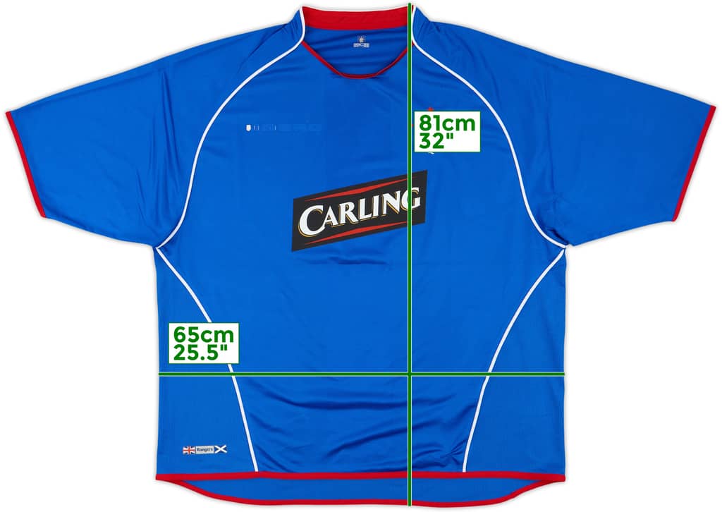 2005-06 Rangers Home Shirt - 4/10 - (XXL)