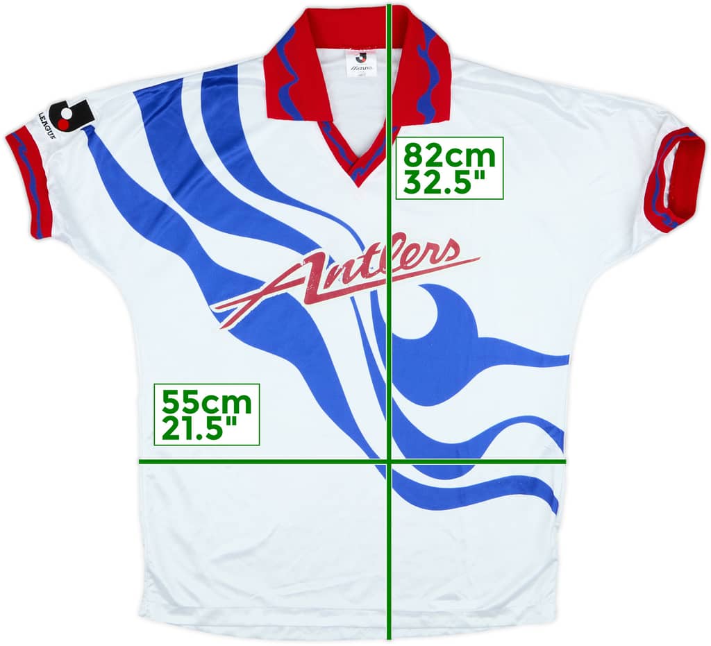 1993-95 Kashima Antlers Away Shirt - 7/10 - (L)