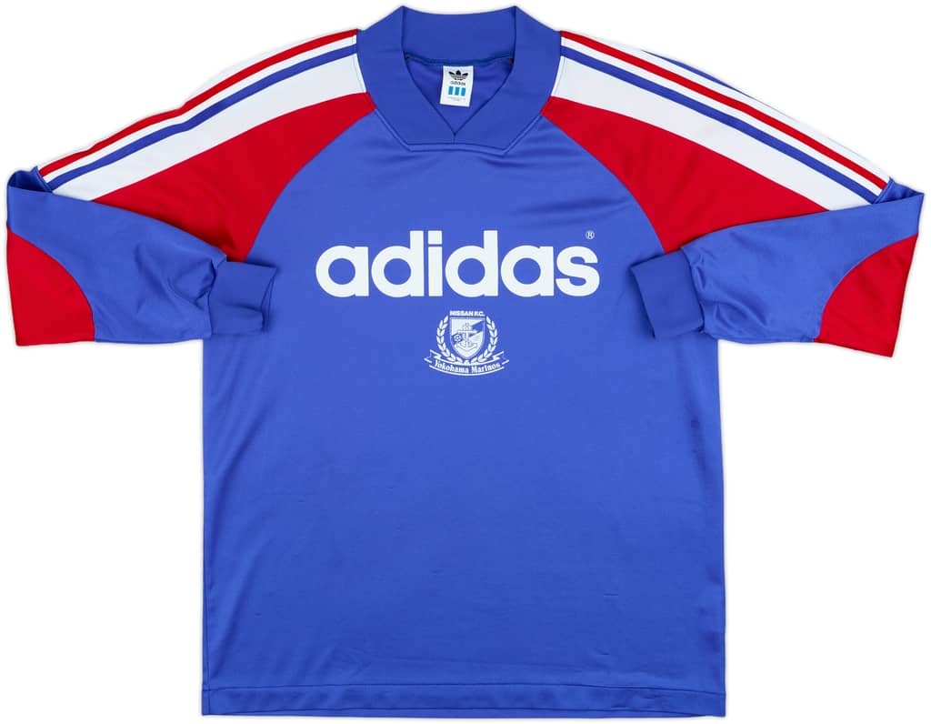 1992 Yokohama Marinos adidas Training L/S Shirt - 9/10 - (L/XL)