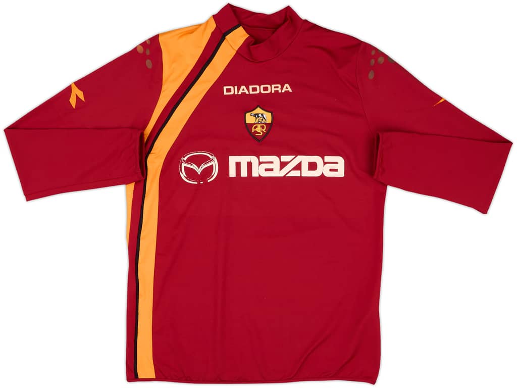 2005-06 Roma Home L/S Shirt - 6/10 - (L)