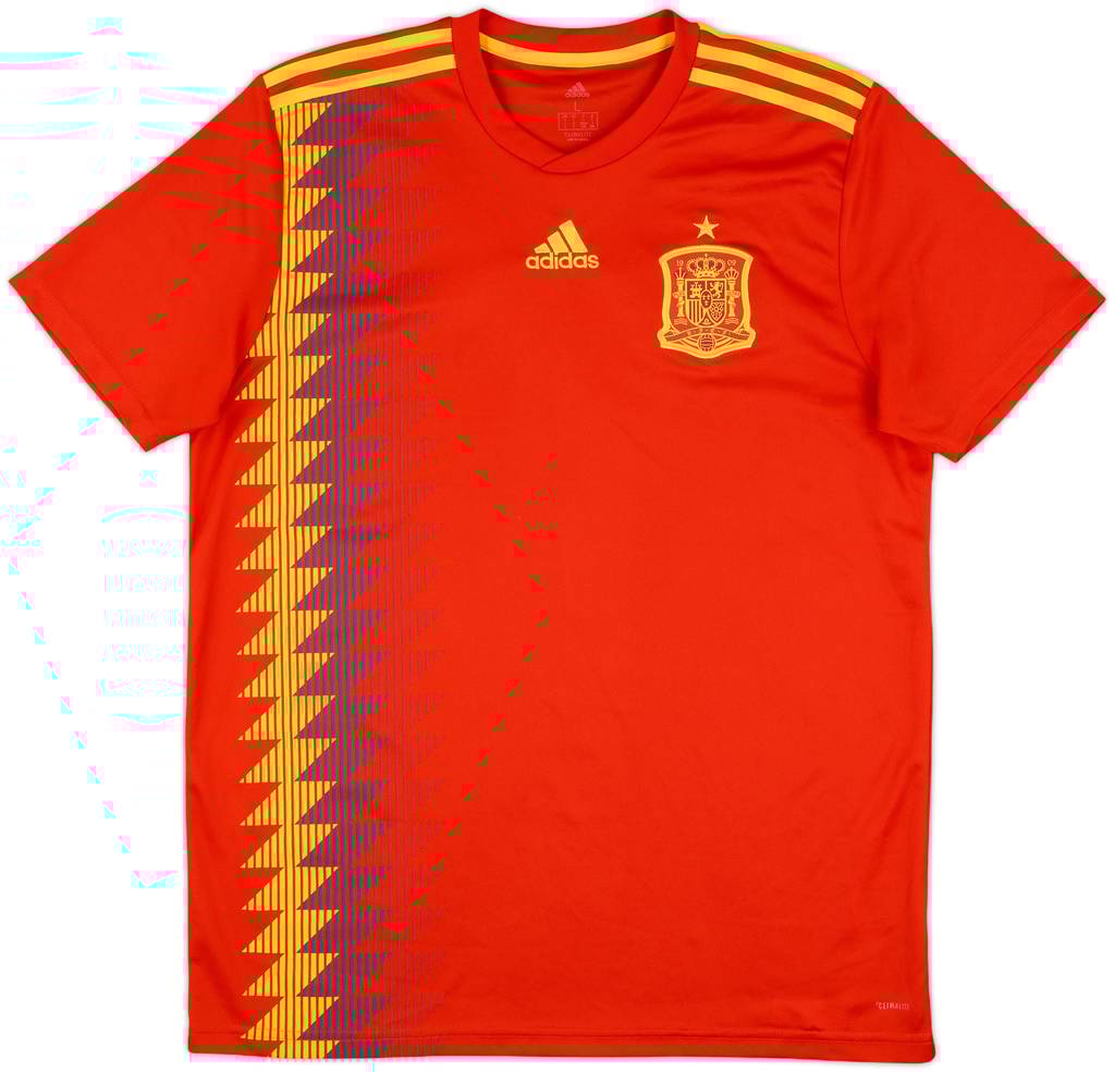 2018-19 Spain Home Shirt - 8/10 - (L)