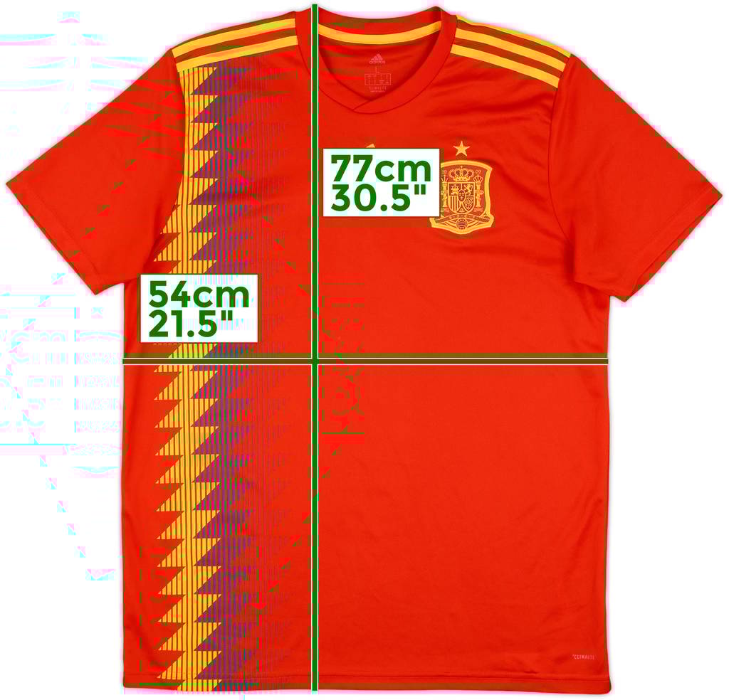 2018-19 Spain Home Shirt - 8/10 - (L)