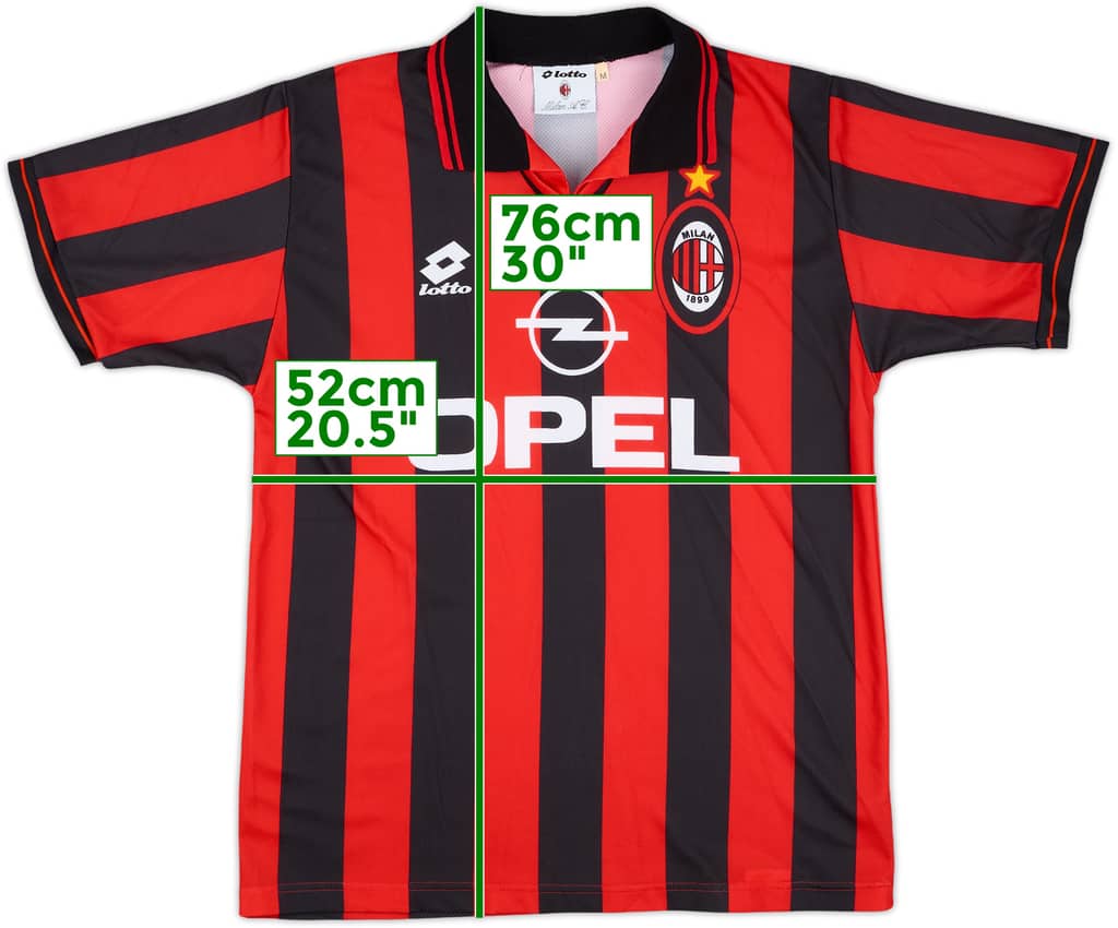 1997-98 AC Milan Home Shirt - 8/10 - (M)