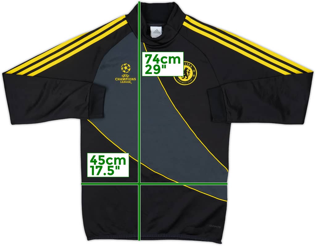 2012-13 Chelsea adidas CL 1/4 Zip Training Top - 8/10 - (M)