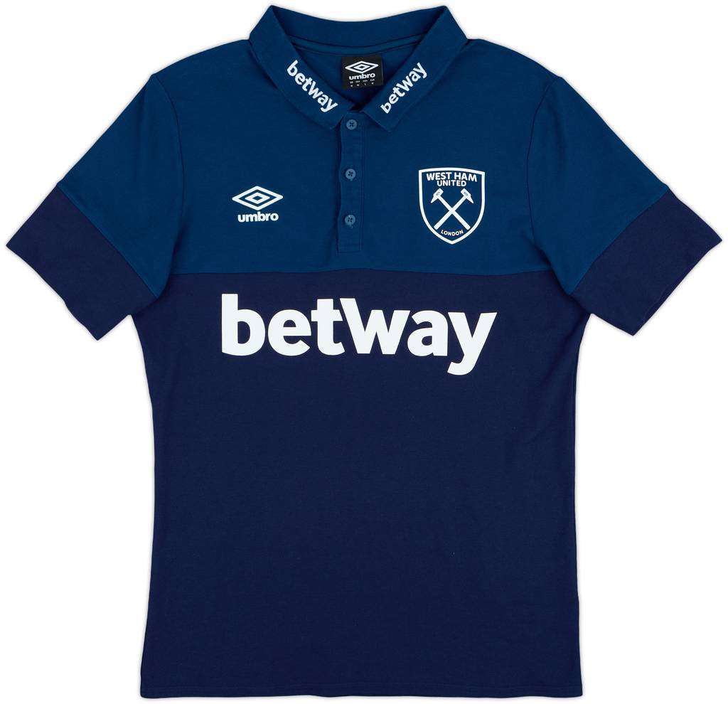 2021-22 West Ham Umbro Polo Shirt - 9/10 - (M)